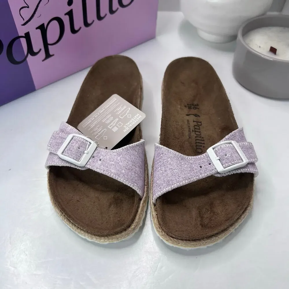 Papillio by Birkenstock Madrid PAP Sandals Beach Purple Women 5/EU 36 NWB Narrow